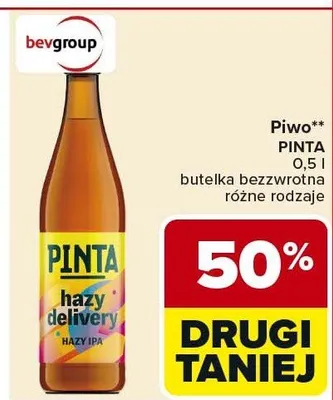 Piwo różne rodzaje promocja w Carrefour