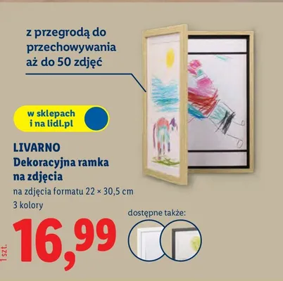 Dekoracyjna ramka na zdjęcia promocja w Lidl