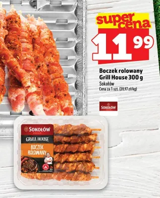 Boczek rolowany Sokołów Grill House promocja w TOPAZ