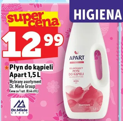 Płyn do kąpieli 1,5l promocja w TOPAZ