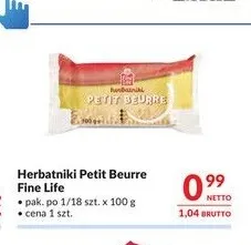 Herbatniki Petit Beurre Fine Life promocja w Makro
