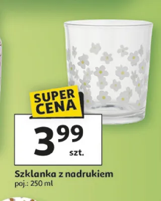 Szklanka z nadrukiem promocja w Auchan