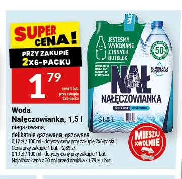 Woda niegazowana Nałęczowianka promocja w Twój Market