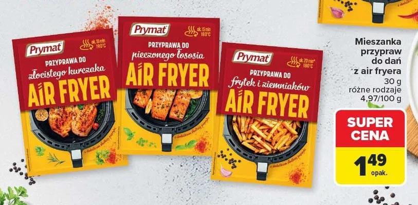 Przyprawa do złocistego kurczaka Air Fryer Prymat promocja w Carrefour
