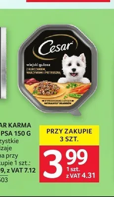 Karma dla psa Cesar promocja w Selgros