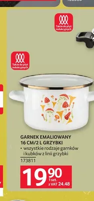 Garnek emaliowany 16 cm 2 l Grzybki promocja w Selgros