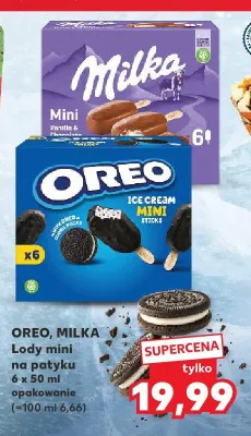 Lody mini na patyku Milka 6-pak 50 ml promocja w Kaufland
