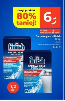 Sól do zmywarki Finish promocja w Dealz