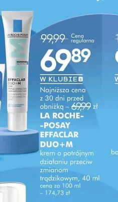 Krem przeciw niedoskonałościom La Roche-Posay Effaclar Duo+M promocja w Super-Pharm