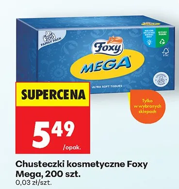 Chusteczki kosmetyczne Mega promocja w Biedronka