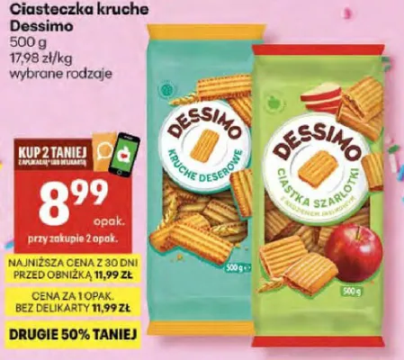 Ciasteczka kruche promocja w Delikatesy Centrum