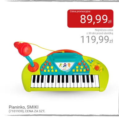 Pianinko Smiki promocja w Smyk