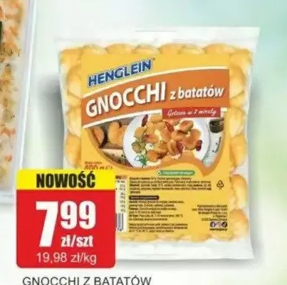 Gnocchi z batatów Henglein promocja w Bingo