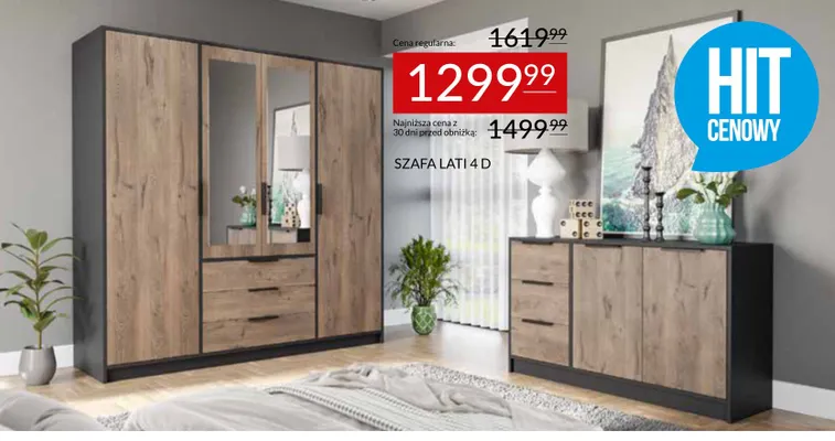 Szafa Lati 4 D promocja w Abra Meble