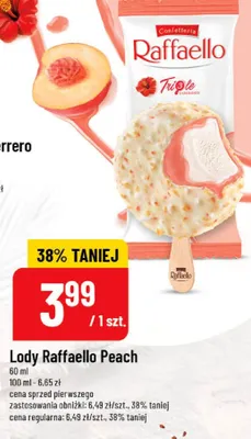 Lody Raffaello Peach promocja w POLOmarket