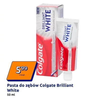 Pasta do zębów Brilliant White promocja w Action