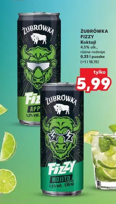 Koktajl Żubrówka Fizzy Mojito promocja w Kaufland