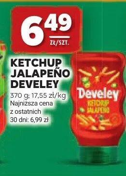 Ketchup Jalapeño Develey promocja w Stokrotka