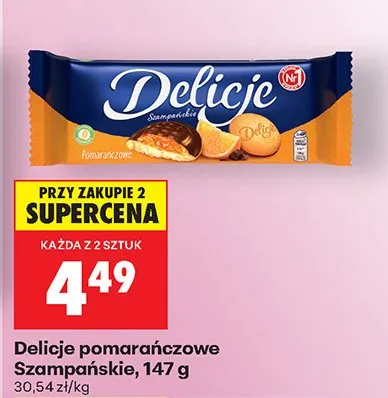 Ciastka pomarańczowe szampańskie promocja w Biedronka
