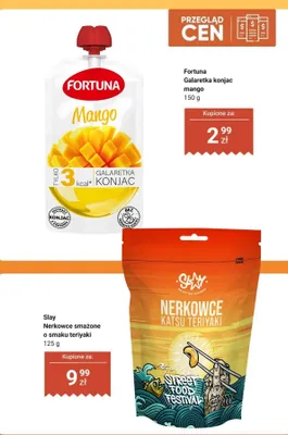 Galaretka konjac mango Fortuna promocja w Dino
