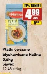 Płatki owsiane błyskawiczne Halina promocja w API Market