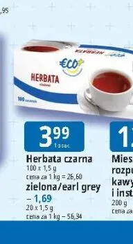 Herbata czarna ECO+ promocja w Leclerc