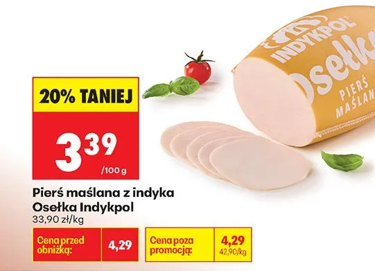 Pierś maślana z indyka Osełka promocja w Biedronka