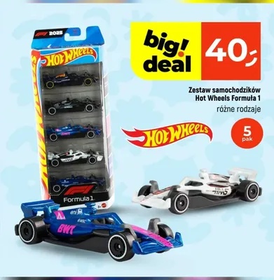 Zestaw samochodzików Hot Wheels Formuła 1 5-pak promocja w Dealz
