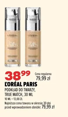 Podkład do twarzy True Match L'Oréal Paris promocja w Drogerie Natura