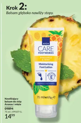 Nawilżający balsam do stóp Ananas i mięta Avon promocja w AVON