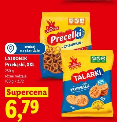 Precelki Lajkonik Chrupkie XXL promocja w Lidl