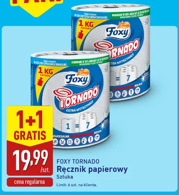 Ręcznik papierowy Foxy Tornado promocja w Aldi