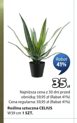 Roślina sztuczna Celius promocja w Jysk
