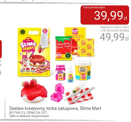 Zestaw kreatywny torba zakupowa Slime Mart Zuru promocja w Smyk