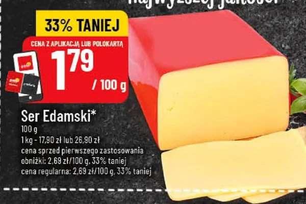 Ser Edamski promocja w POLOmarket