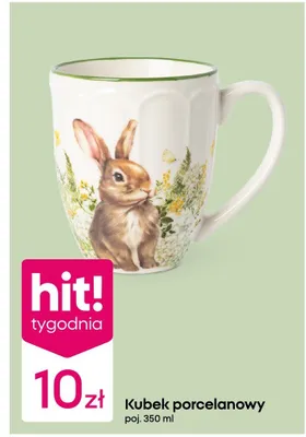 Kubek porcelanowy poj. 350 ml promocja w Pepco