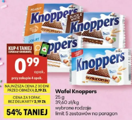 Wafel Knoppers promocja w Delikatesy Centrum
