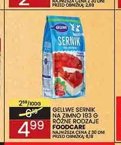 Sernik na zimno Gellwe promocja w Wafelek