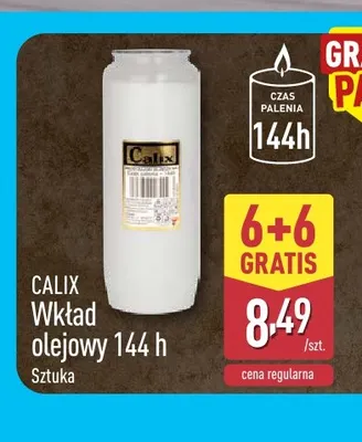 Wkład olejowy 144 h Calix promocja w Aldi