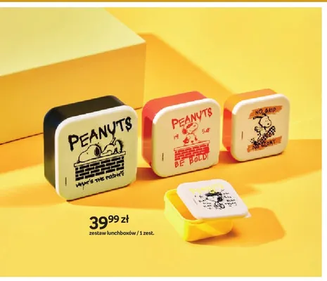 Zestaw lunchboxów Peanuts 4-pak promocja w Empik