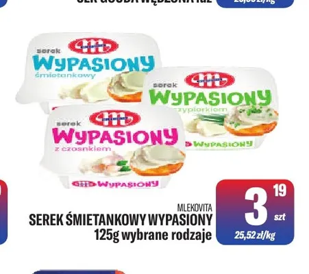 Serek śmietankowy Wypasiony Mlekovita promocja w Tomi Markt