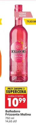 Wino Frizzante Malina promocja w Biedronka