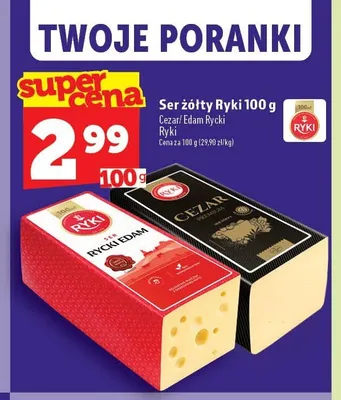 Ser żółty Cezar Ryki promocja w TOPAZ