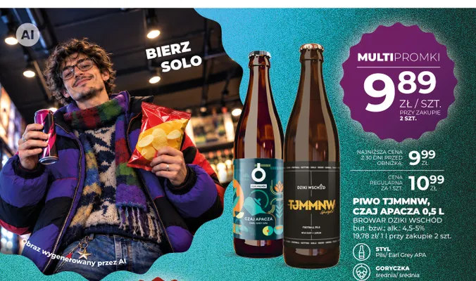 Piwo Browar Dziki Wschód Czaj Apacza promocja w Duży Ben