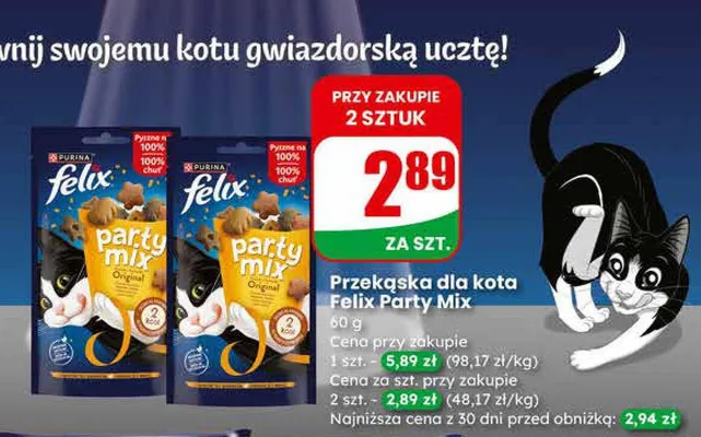 Przekąska dla kota Party Mix promocja w Dino