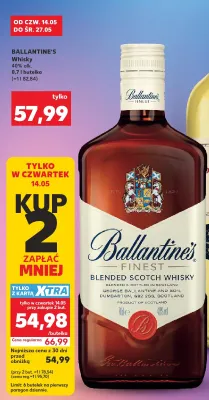 Whisky 40% alk. Ballantine's promocja w Kaufland