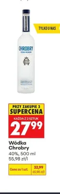 Wódka Chrobry promocja w Biedronka