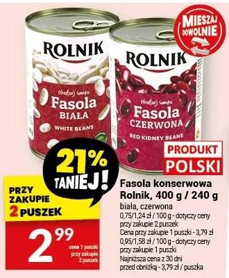 Fasola poncerywowa czerwona promocja w Twój Market