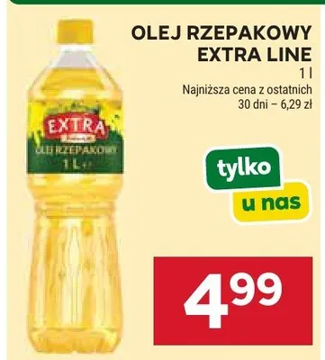 Olej rzepakowy Extra Line promocja w Stokrotka
