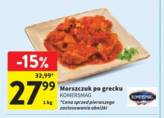 Morszczuk po grecku Komersmag promocja w Intermarche